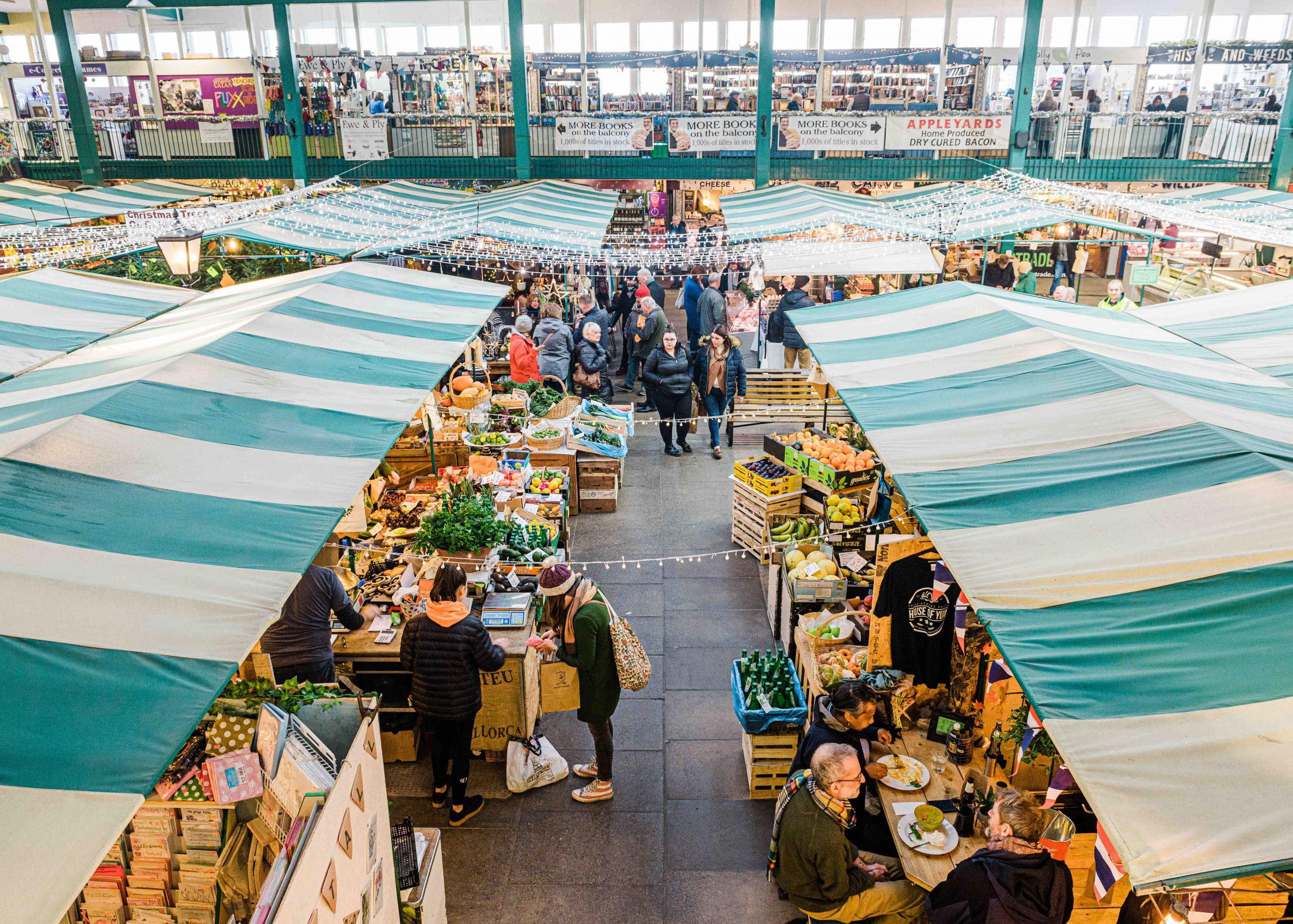 The multi award winning shrewsbury market hall